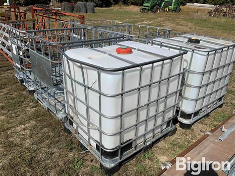 250 Gallon Chemical Totes And Racks Bigiron Auctions