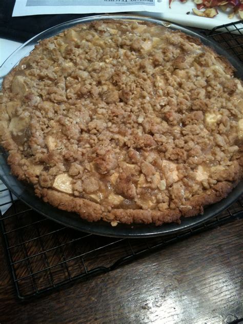 In a separate mixing bowl, whisk together the brown sugar, granulated sugar, flour, and spices until they're fully combined. Loving cooking from scratch: Dutch Apple Pie