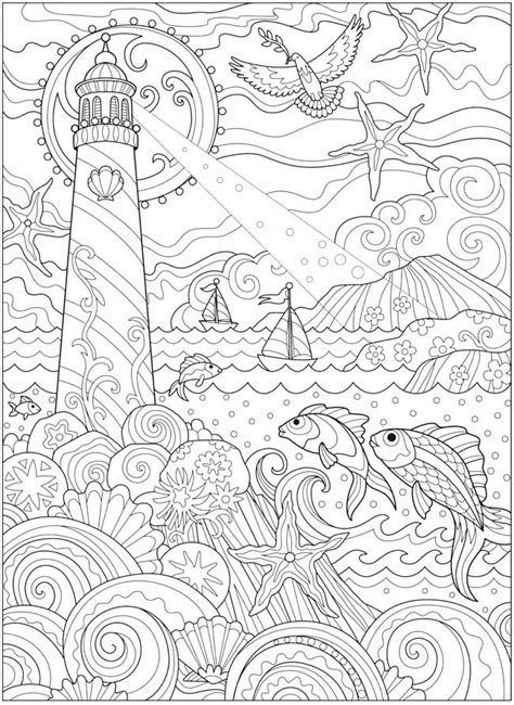 Ocean Coloring Book Adultcoloringbookz