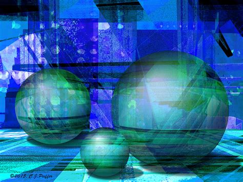 Wallpaper Abstract Water Sphere Earth Green Blue World Globes