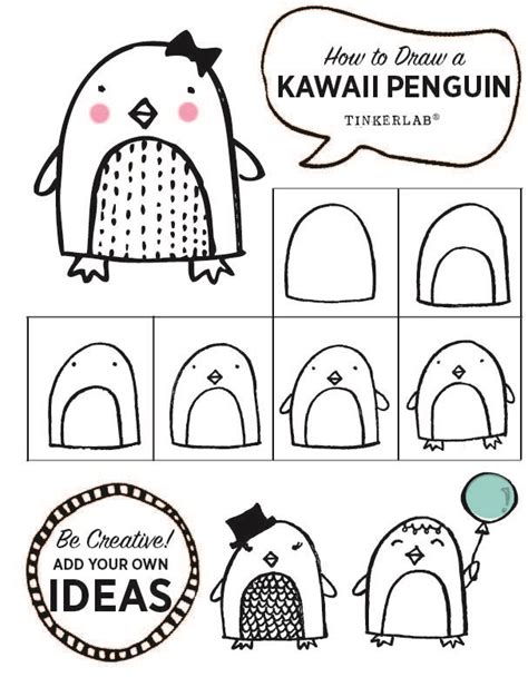 With the exception of a few monsters (like bolt penguin and fluffal penguin), all members are aqua type. How to Draw a Kawaii Penguin | Tegninger og lidt andet ...