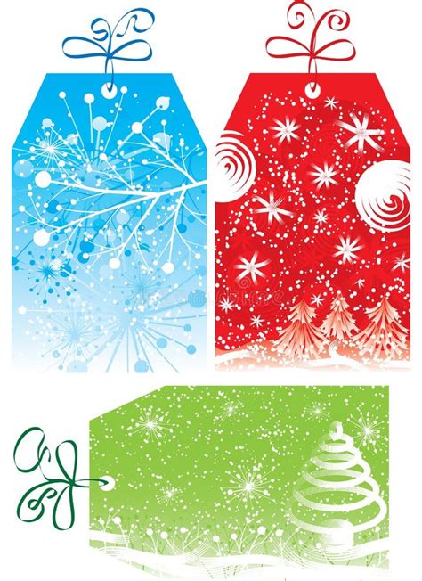 Christmas Gift Tags Vector Stock Vector Illustration Of Notice Ornament