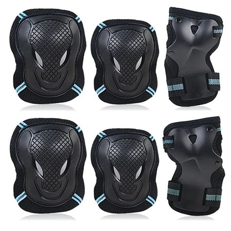 6pcsset Protective Gear Set Skating Helmet Knee Pads Elbow Pad Wrist