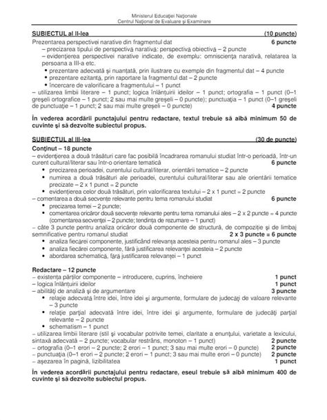 Subiecte la română primite azi de elevi subiectele la română la simularea evaluării naționale 2021 sunt în premieră unele după modelul testelor pisa, după o programă nouă, constând în teste cu 10 pagini care trebuie completate în două ore. Modele de subiecte Bac si Evaluarea Nationala 2019 ...