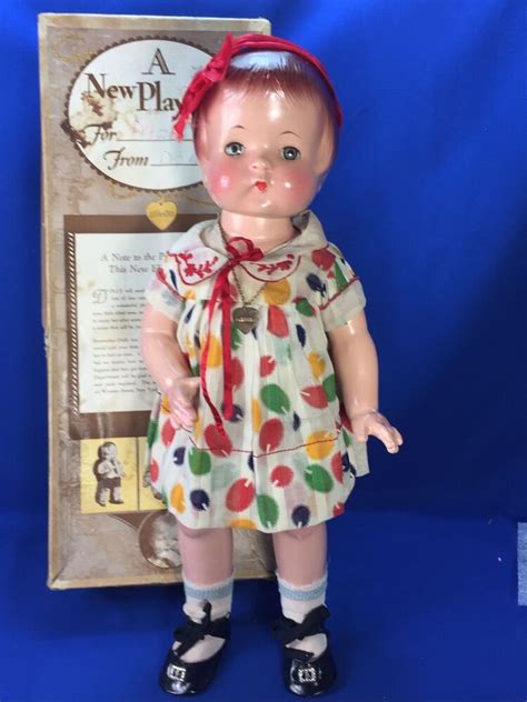 Effanbee Patsy Ann Composition 19 Doll 1930s With Original Box And