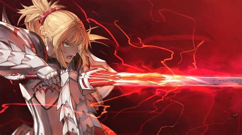 Desktop Wallpaper Saber Of Red Fateapocrypha Angry