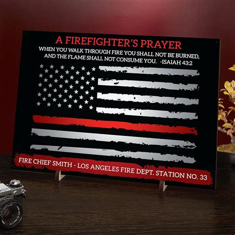 Custom Firefighters Prayer Sign Isaiah 432