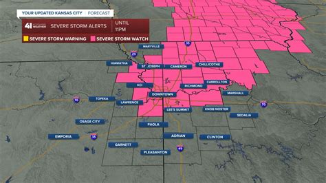 Severe Thunderstorm Watch Issued For Kansas City Metro