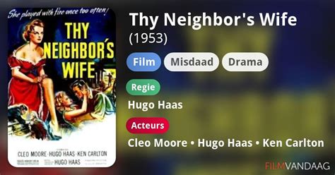 Thy Neighbors Wife Film 1953 Kopen Op Dvd Of Blu Ray Filmvandaagnl
