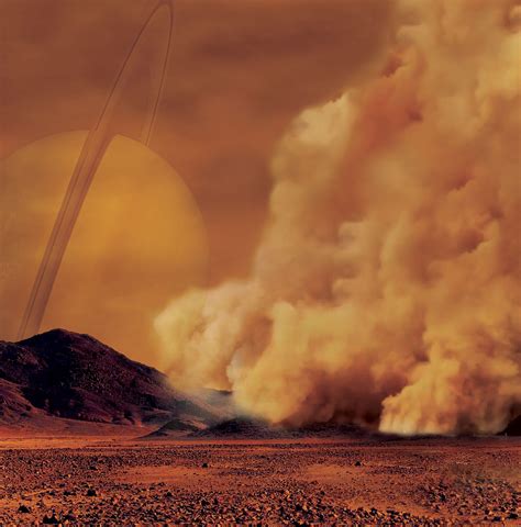 Titan First Ever Detected Dust Storms Prove The Moon Is More Earth Like