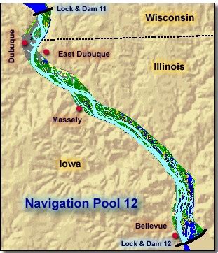 The data formerly available on this page is now available on the corps of engineers access to water website. Pool 12 - Upper Mississippi River