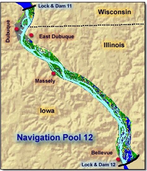 The data formerly available on this page is now available on the corps of engineers access to water website. Pool 12 - Upper Mississippi River