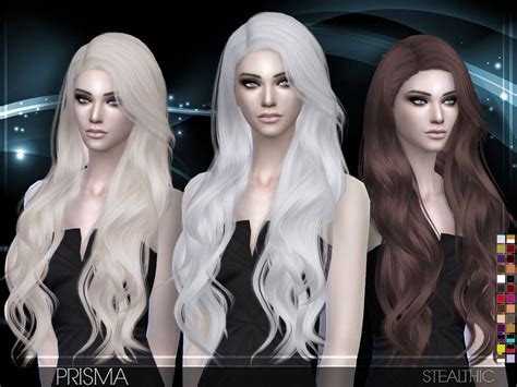 Stealthic Prisma Hairstyle By Stealthic Sims Sims 4 Sims 4 Custom