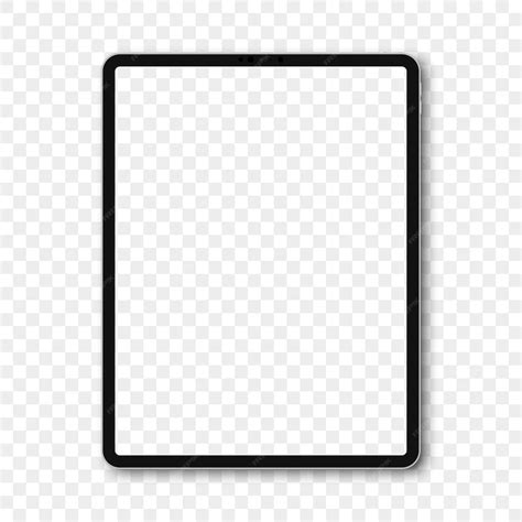 Maqueta De Ipad Con Pantalla En Blanco Y Sombra Vector Premium