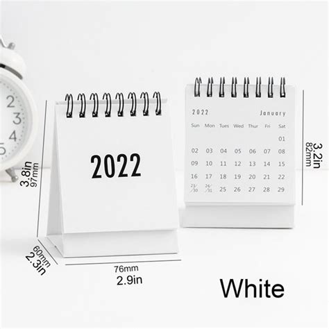 Chmora 2022 Mini Desk Calendar Desktop Standing Flip Monthly Calendar