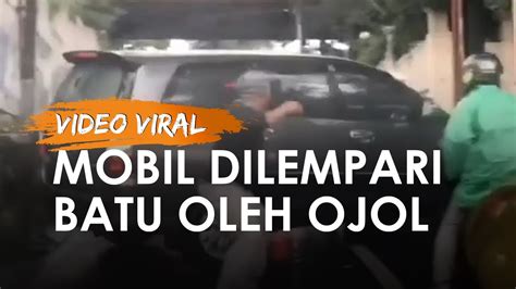 Kronologi Video Viral Mobil Innova Dilempari Batu Oleh Pengemudi Ojol