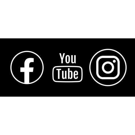 Facebook Instagram Youtube Logo White Transparent PNG 24983690 PNG