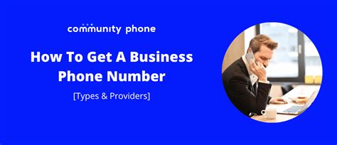 How To Get A Business Phone Number Types And Providers