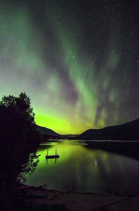 Northern Lights Over Kootenay Lake By Joy Mcadams Northern Lights