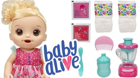 Baby Alive Magical Mixer Baby Doll Strawberry Shake With Blender Drinks
