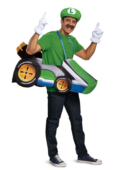 Super Mario Kart Luigi Ride In Costume