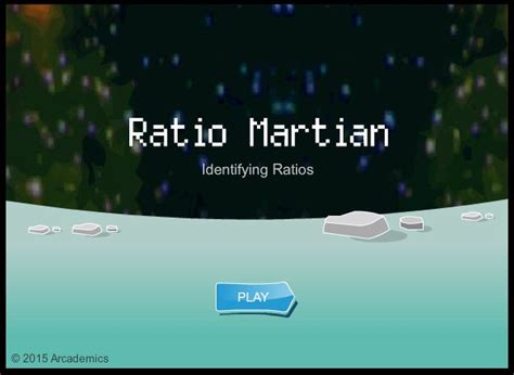 Ratio Martian Math Game 7th Grade Math Games Common Core Math