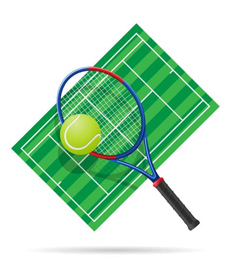 Tennis Court Vector Illustration Vector Art At Vecteezy