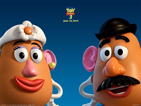 Mr And Mrs Potato Head From Toy Story Desktop Wallpaper