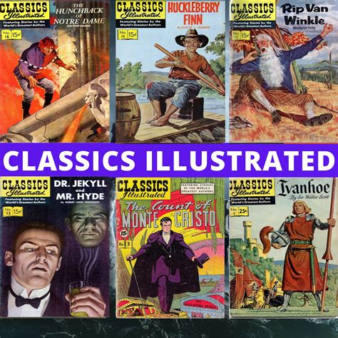 Classics Illustrated Comics Vintage Classic Comic Books Etsy