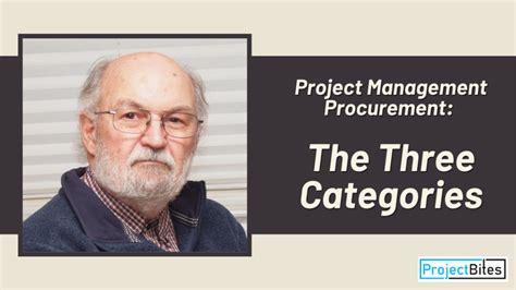 Project Management Procurement The Three Categories Projectbites