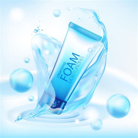 Premium Vector Moisturizing Essence Cosmetic Products Ad