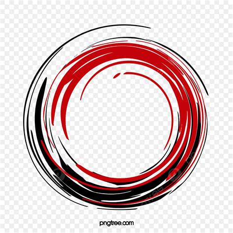 Tinta Lingkaran Merah Vektor Lingkaran Clipart Vektor Lingkaran