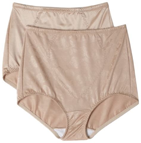 Bali Women S Shapewear Tummy Panel Brief Firm Control 2 Pack Nude