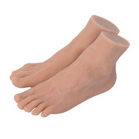 1 Pair Silicone Male Mannequin Foot Jewelry Shoes Socks Display Model Feet Ebay