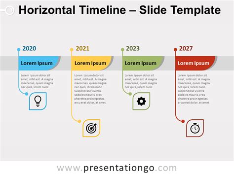Horizontal Timeline Infographic Template