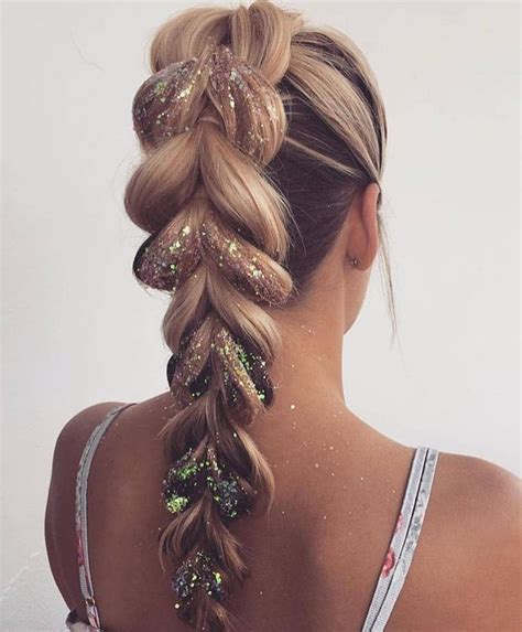 The Ultimate Glitter Braid For Festival Season This Year Is All About Girly Hairstyles With Of