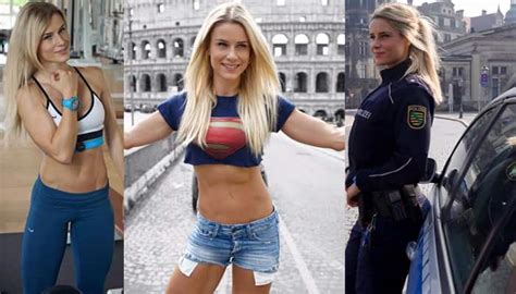 video and pics omg what a toned body this 31 year old german police commissioner is world s