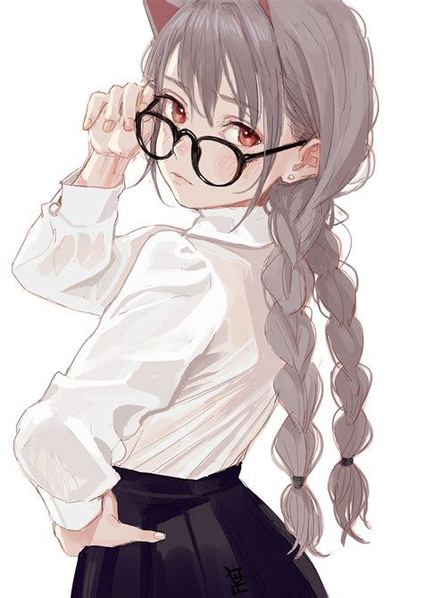 Wallpaper Anime Girls Animal Ears Original Characters Glasses