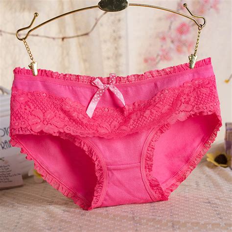 Women Floral Lace Panties Bow Briefs Stretchy Lingerie Ruffled Underwear Sexy Ebay