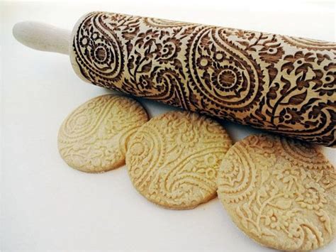 Rolling Pin With Paisley Pattern Welcome To Our Specialized Rolling Pin