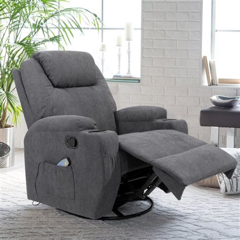 Latitude Run® Reclining Heated Massage Chair With Swivel And Rocking Function And Reviews Wayfair