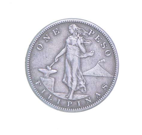 Silver World Coin 1912 Philippines 1 Peso World Silver Coin