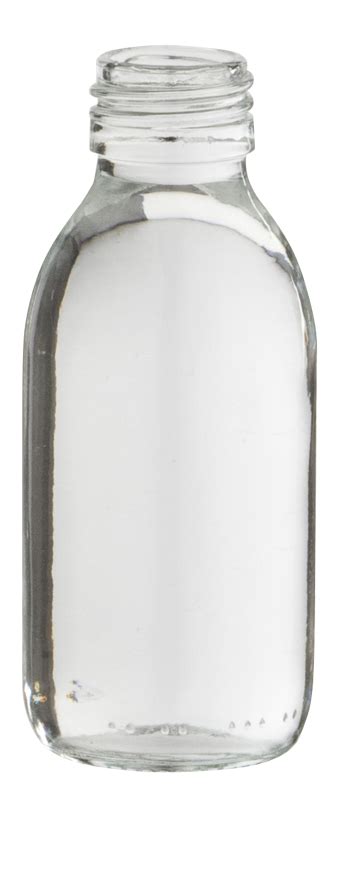 Syrup Bottle 125ml Pp 28 Flint Glass Embelia