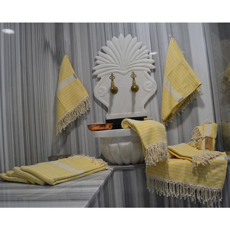 Becin Peshtemal Towel Yellow Colour Solaluce