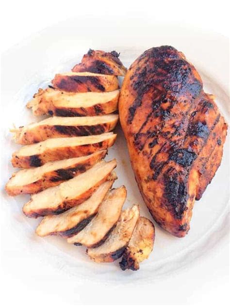 Remove chicken from grill and put on a cutting board. Chipotle Grilled Chicken Breasts - The Lemon Bowl®