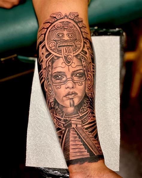 Aztec Mayan Forearm Tattoos Best Tattoo Ideas