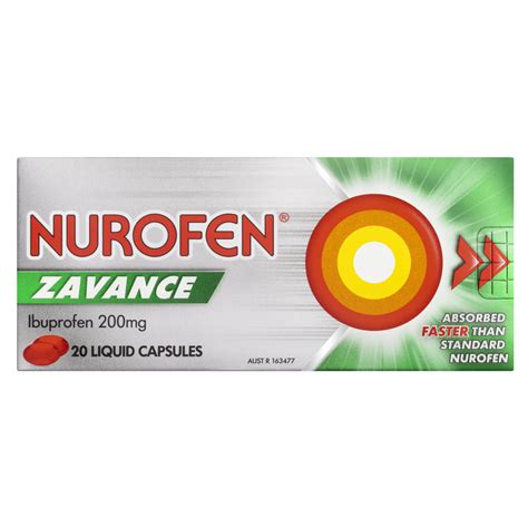 Nurofen Zavance Liquid Capsules Pain Relief Nurofen Australia
