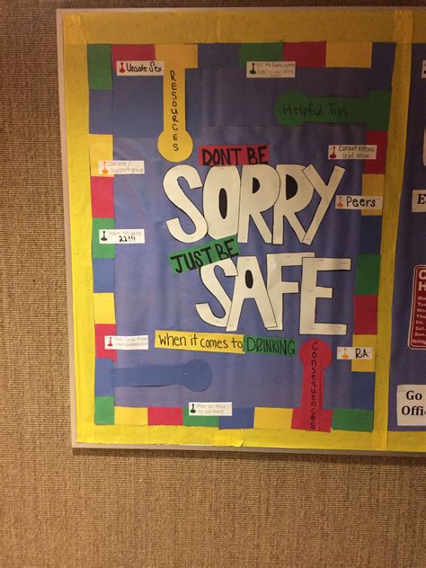 Ra Bulletin Board Idea Alcohol Tips Resources And Consequences