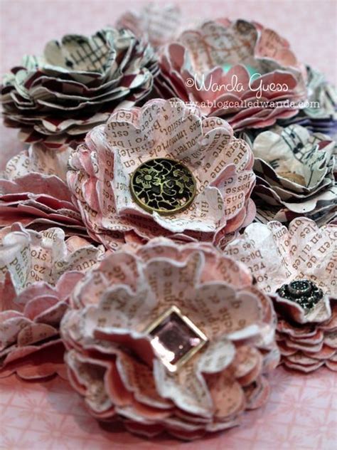 Scrapbook Paper Flower Simply Gorgeous Just Think Of All The Ways You