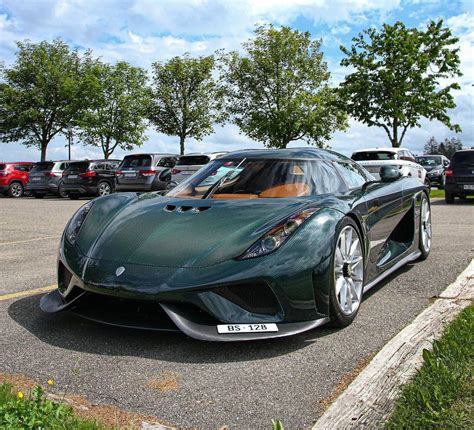 Green Carbon Koenigsegg Regera With Saddle Brown Leather Interior And